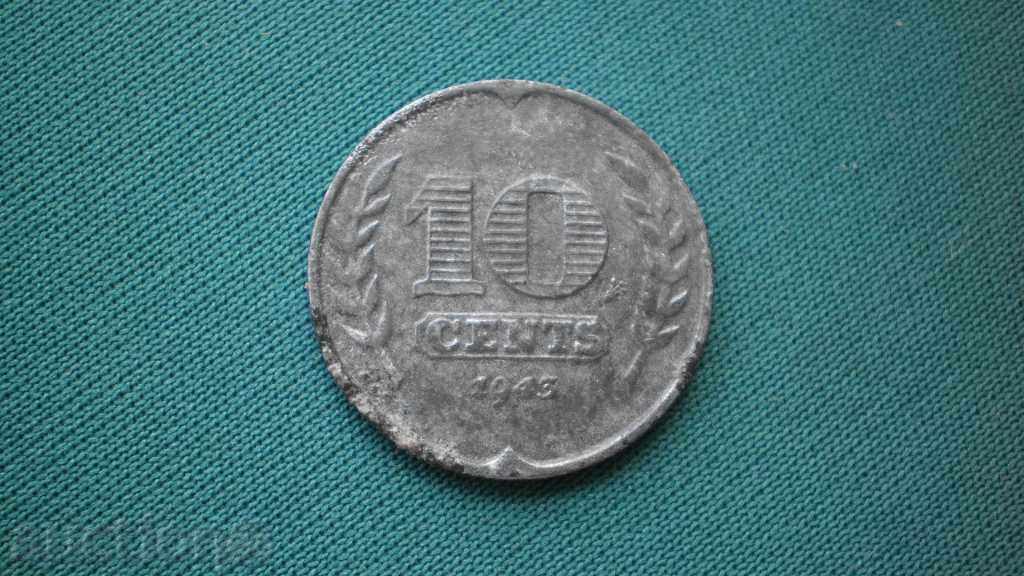 Κέρμα 10 σεντς 1943-Ολλανδία Γερμανία-κατοχής σπάνια με τιμή € 1.53 | 2.99 BGN