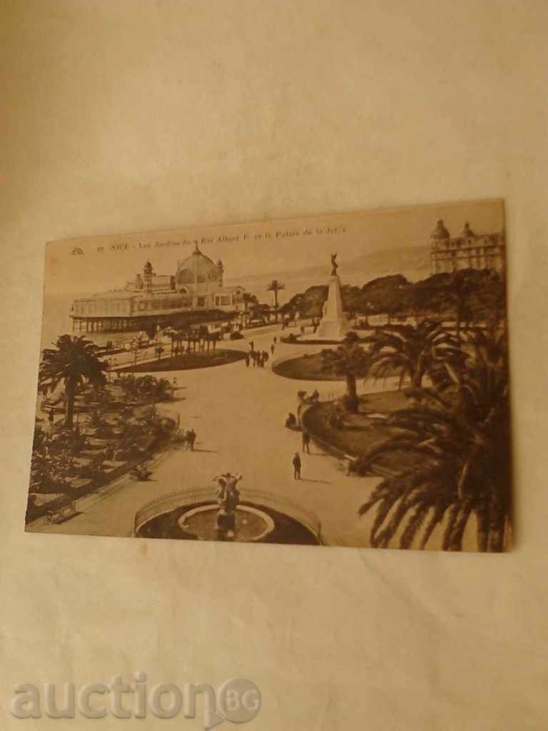 Carte poștală Nisa Les Jardins du Roi Albert I