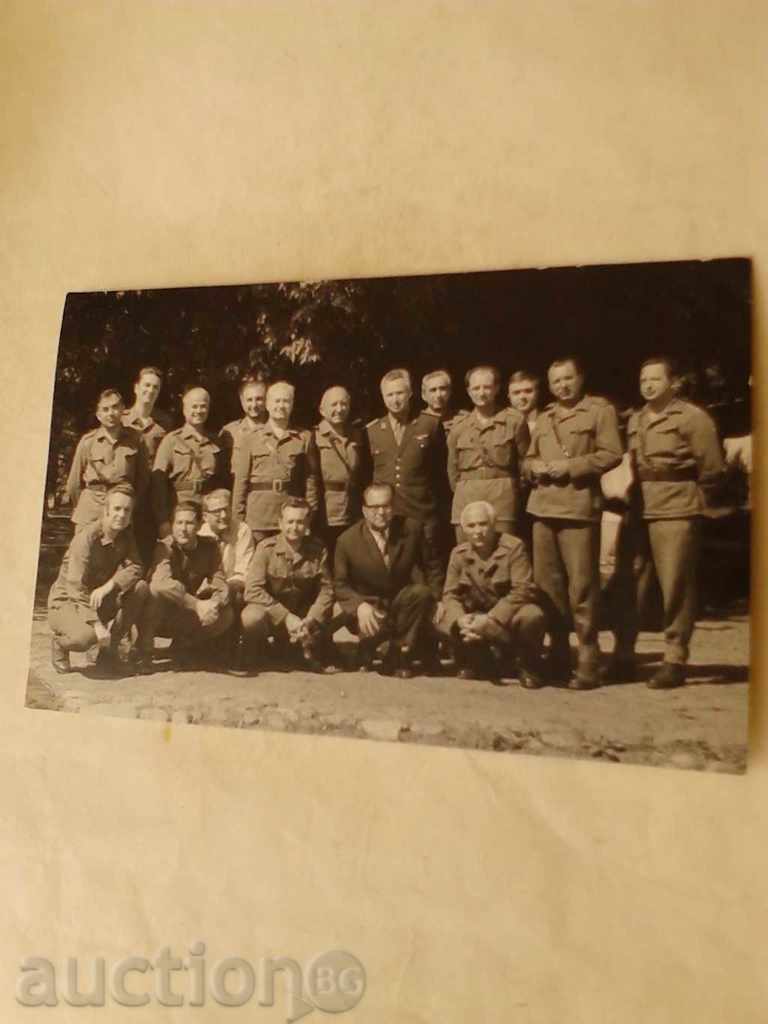 Postcard General with his subordinate officers