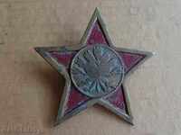 Pentagram de bronz, stea, medalie, insignă, din plastic