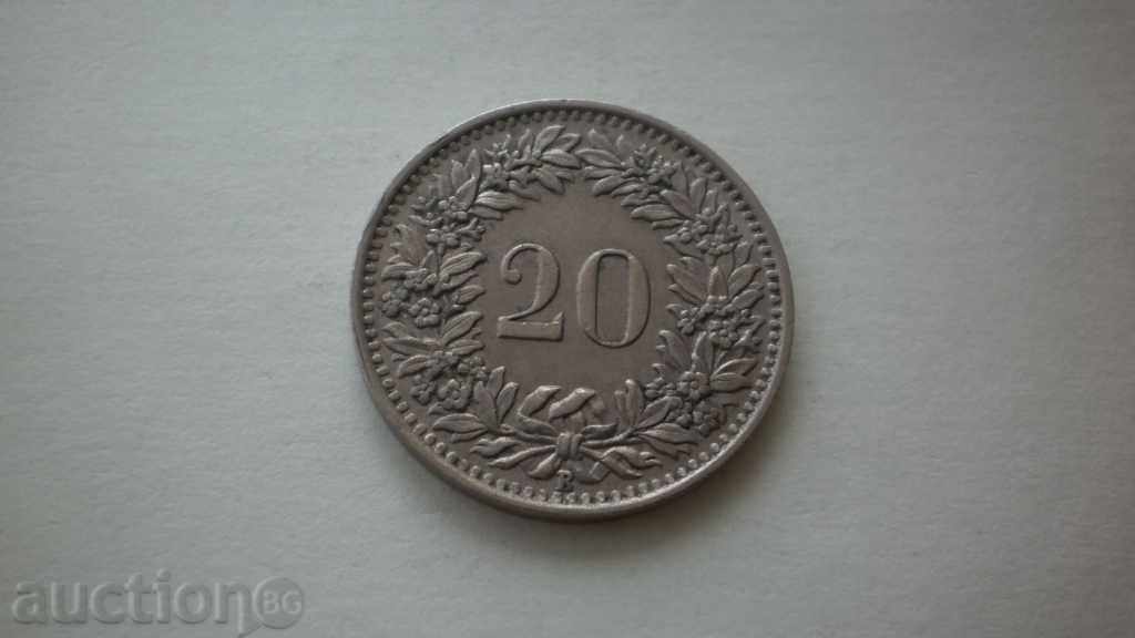 Elveția 20 rapeluri 1944 UNC cu preț € 3.58 | 7.00 BGN