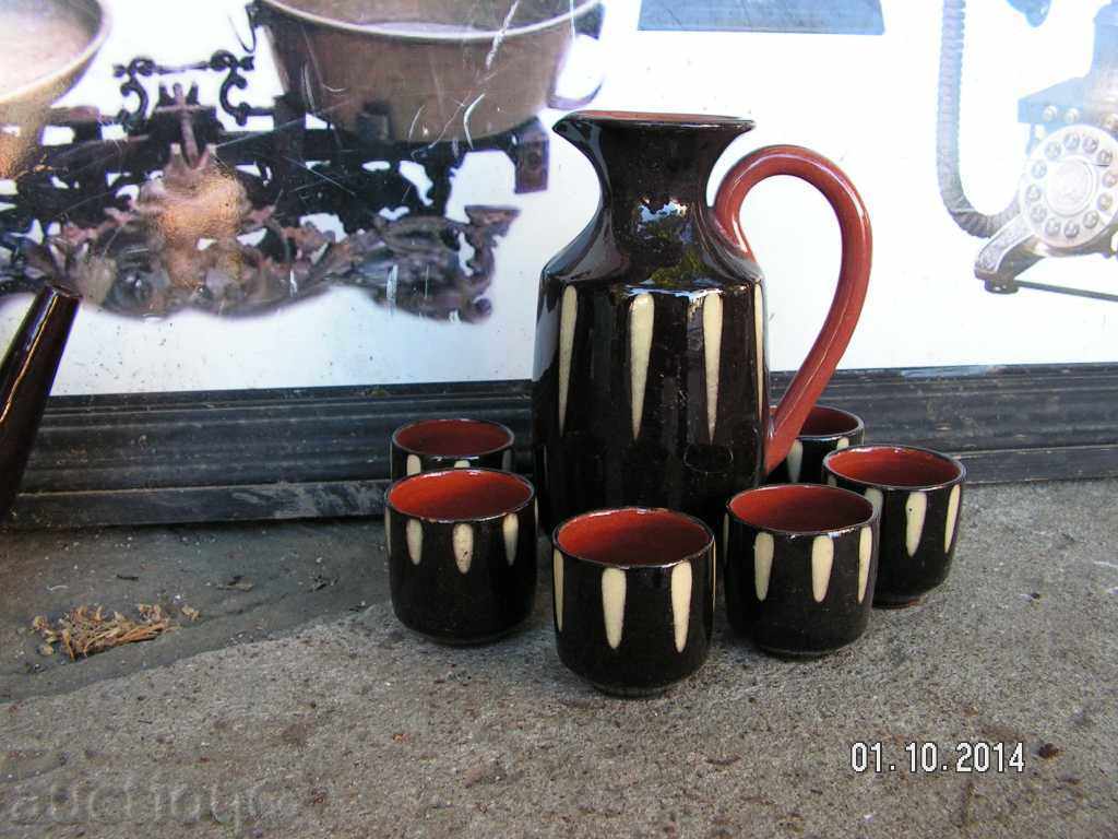 3873. SERVICE FOR CRAZY GRAYED CERAMICS with price 15.00 BGN | € 7.67 3873. SERVICE FOR CRAZY GRAYED CERAMICS with price 15.00 BGN | € 7.67