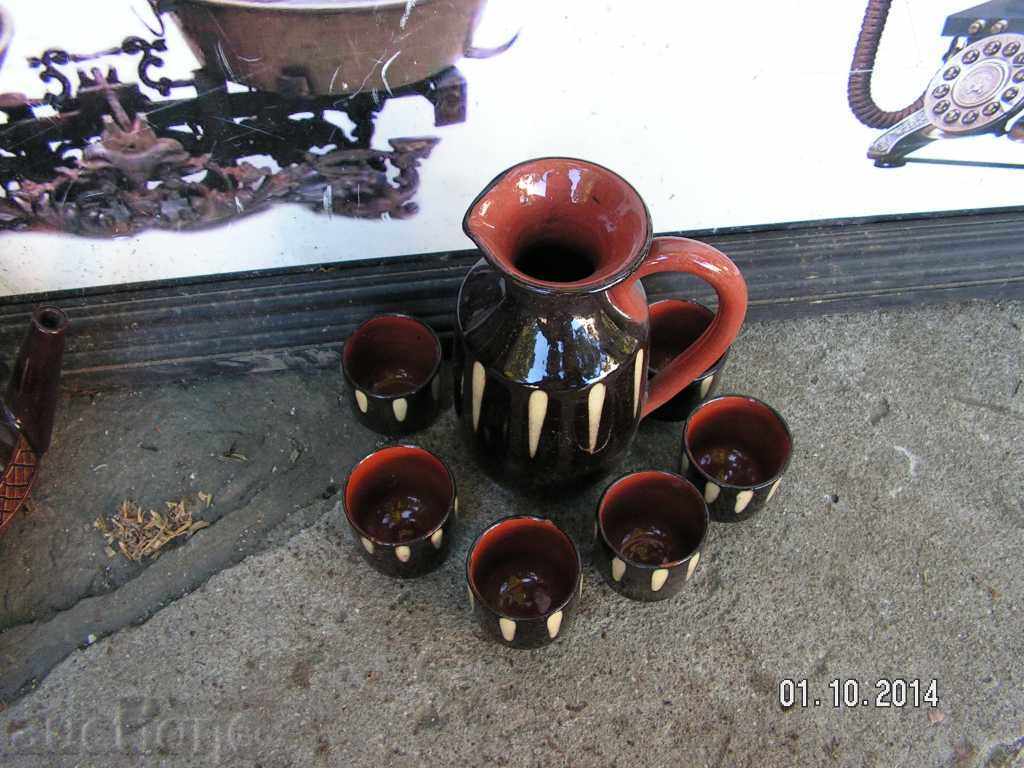 Auction 3873. SERVICE FOR CRAZY GRAYED CERAMICS Auction 3873. SERVICE FOR CRAZY GRAYED CERAMICS