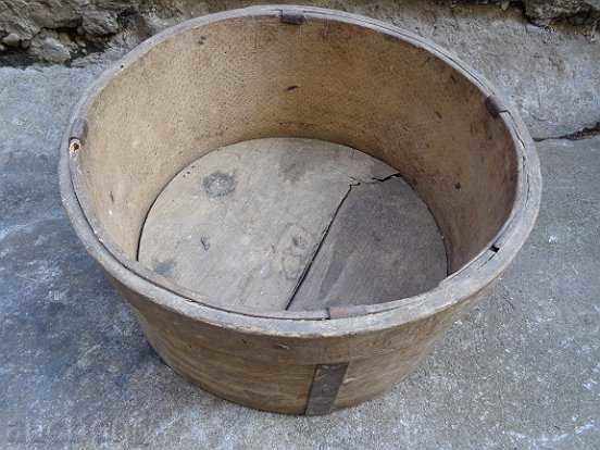 baniță veche de grâu, obroc, Bucket, din lemn