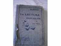 LA LECTURE EXPLIQUE - PARIS - 1922 Г.