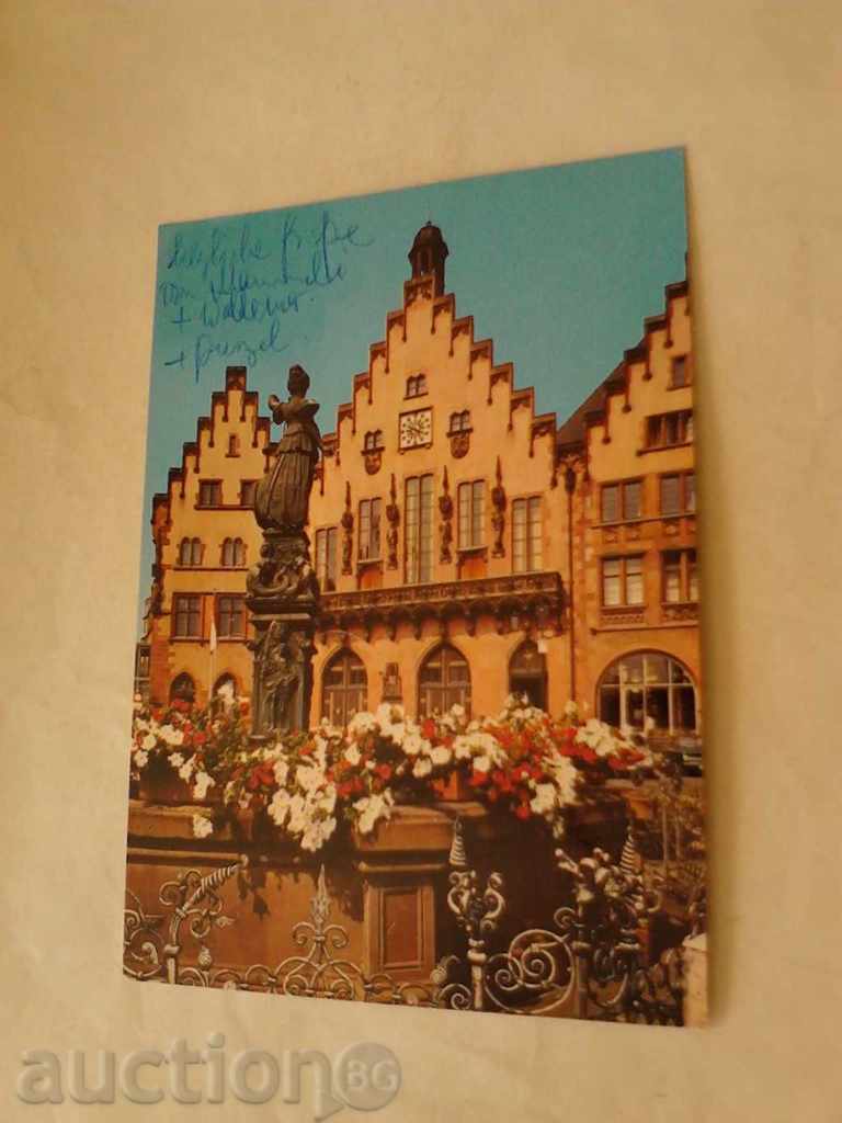 Postcard Frankfurt am Main Romer 1973