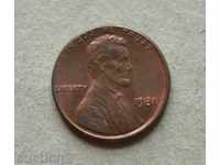 Statele Unite ale Americii 1 cent 1981