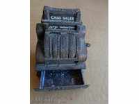 Old pencil sharpener type cash register, toy, rare