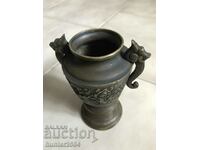 Vase-13-11 cm, bronze