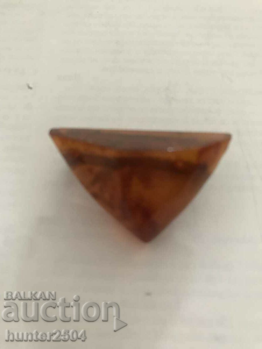 Brooch old USSR amber, 3.2 cm