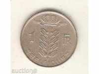 +Белгия  1  франк  1978 г. френска легенда