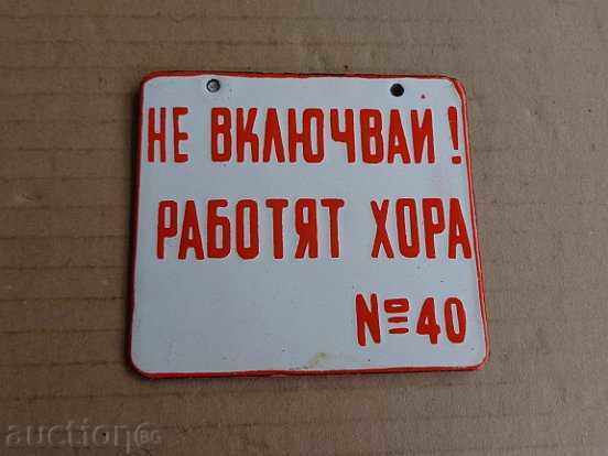 Enameled plate, plate Enameled plate, plate