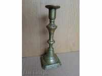 Old bronze candlestick, lamp, lantern, candle