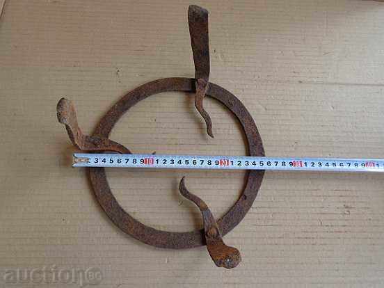 Delivery of An old forged sack, fireplace, grill, wrought iron Delivery of An old forged sack, fireplace, grill, wrought iron