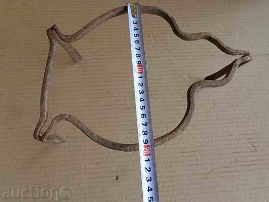 Delivery of An old forged sack, fireplace, grill, wrought iron Delivery of An old forged sack, fireplace, grill, wrought iron