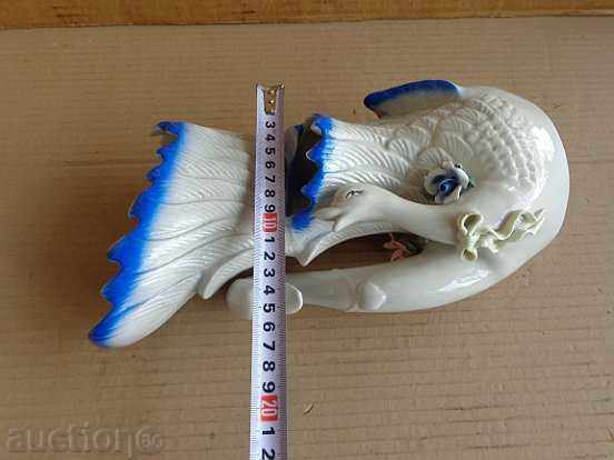 An old porcelain vase with swans, porcelain - 5 An old porcelain vase with swans, porcelain - 5