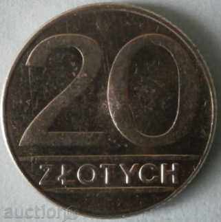 Полша 20 злоти 1990