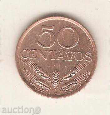 +Португалия  50  сентавос  1973 г.