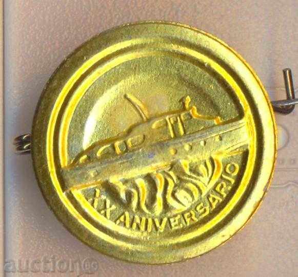 Badge 20 Years of Cuba Revolution