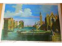 PICTURE 90x60 cm. MAIN - PAINTING Venice COPYRIGHTED SIGNED