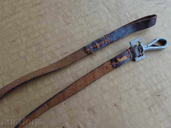 Auction Leather strap with carabiner for belt MNO revolver, pistol Auction Leather strap with carabiner for belt MNO revolver, pistol