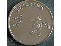50 franc 2014, island of Ile de Pin