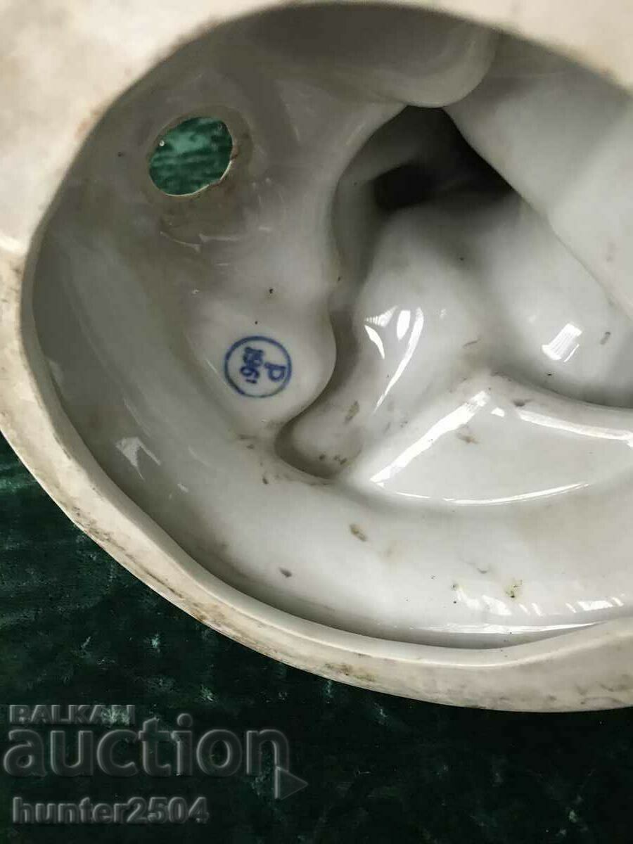 Delivery of Porcelain lamp, Parrot, BG 37 cm Delivery of Porcelain lamp, Parrot, BG 37 cm