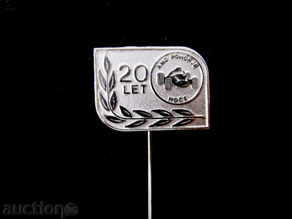 Auction LOT OF 2 BADGES-MOTORING-RALLY-SLOVENIA-GOLD AND SILVER Auction LOT OF 2 BADGES-MOTORING-RALLY-SLOVENIA-GOLD AND SILVER