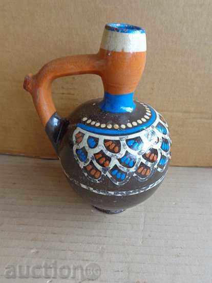 Старо керамично бърдуче, ваза, керамика, делва, кана
