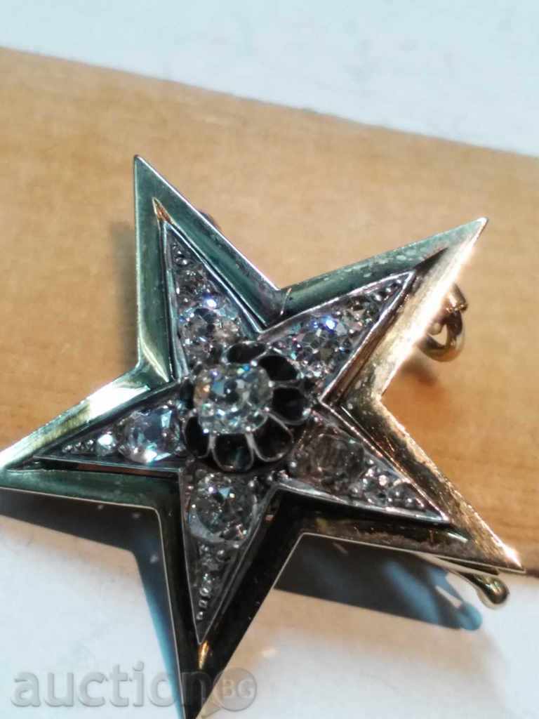 Delivery of ANTIQUE GOLD BROOCH, PENDANT WITH DIAMONDS Delivery of ANTIQUE GOLD BROOCH, PENDANT WITH DIAMONDS