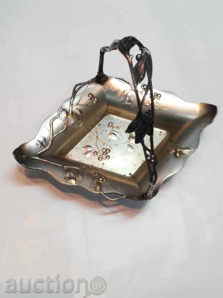 ANTIQUE GERMANY WMF BASKET with price 300.00 BGN | € 153.39 ANTIQUE GERMANY WMF BASKET with price 300.00 BGN | € 153.39