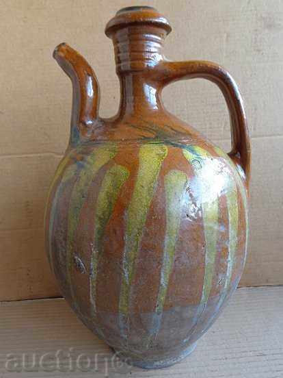 Ceramic vinegar, pitcher, crown, pottery, jar