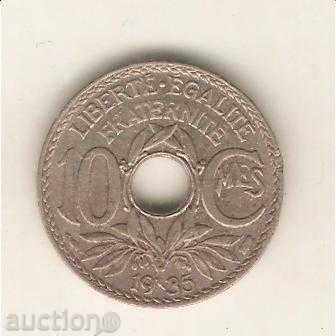 + Γαλλία 10 centimes 1935