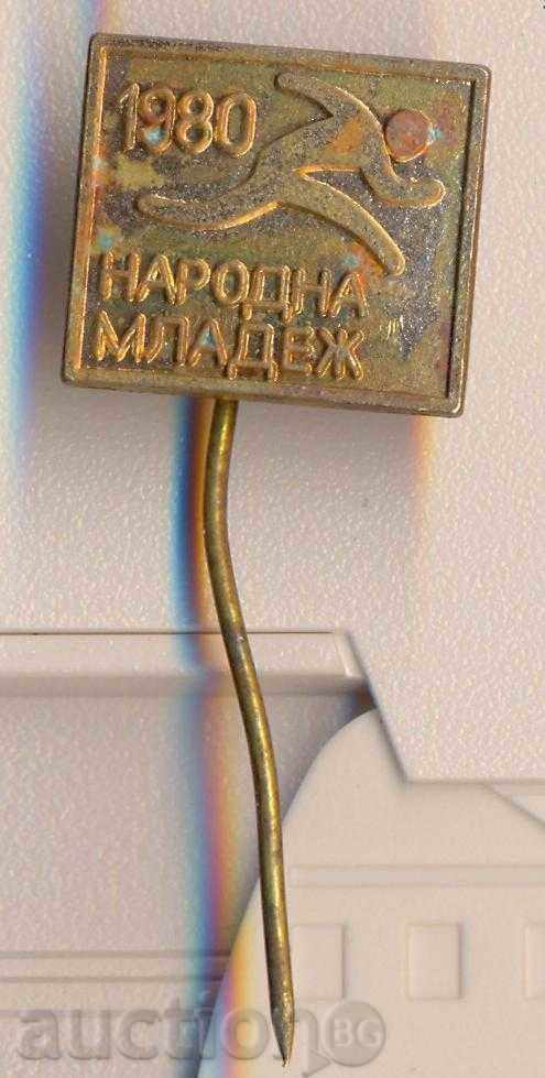 People's Youth Badge 1980 People's Youth Badge 1980