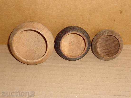 Παράδοση Πολλά ξύλινα μπολ, ξύλινα, μπολ, αλάτι, πιπέρι