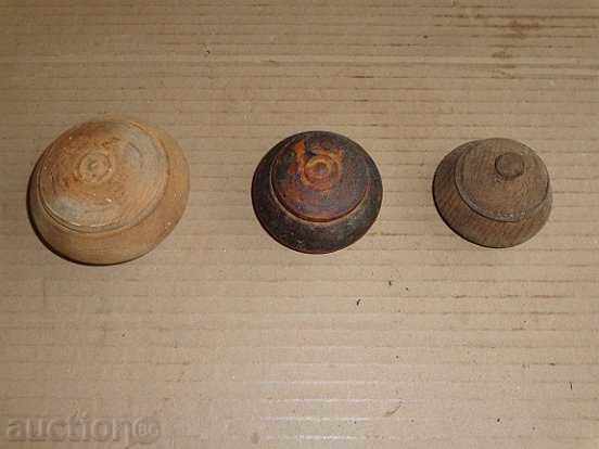 Πολλά ξύλινα μπολ, ξύλινα, μπολ, αλάτι, πιπέρι - 6