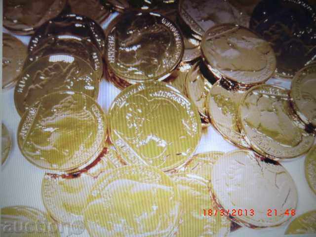 5 cents USA 24-carat uncirculated golden bathtub with price 30.00 BGN | € 15.34 5 cents USA 24-carat uncirculated golden bathtub with price 30.00 BGN | € 15.34