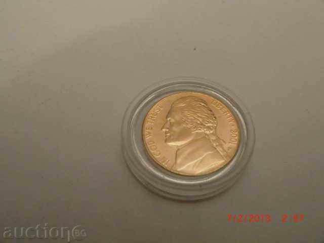 5 cents USA 24-carat uncirculated golden bathtub with price 30.00 BGN | € 15.34 5 cents USA 24-carat uncirculated golden bathtub with price 30.00 BGN | € 15.34