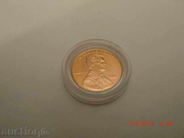 1 cent USA 24 carat golden non-circulating tub with price 16.00 BGN | € 8.18 1 cent USA 24 carat golden non-circulating tub with price 16.00 BGN | € 8.18