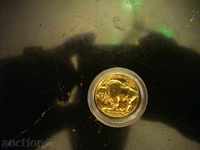 5 cenți SUA cadă de aur de 24 karate circulat