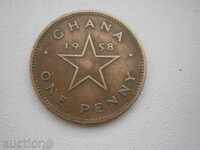 Гана 1958 г.- 1 пени, 52 m