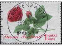 Клеймована марка  Цвете  Роза 2004  от Финландия