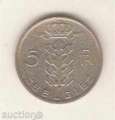 + Belgia 5 franci 1967 legenda olandeză