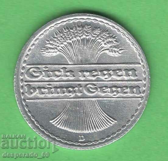 (¯`'•.¸ 50 Pfennig 1921D GERMANIA UNC- ¸.•'´¯) cu preț € 1.30 | 2.54 BGN (¯`'•.¸ 50 Pfennig 1921D GERMANIA UNC- ¸.•'´¯) cu preț € 1.30 | 2.54 BGN