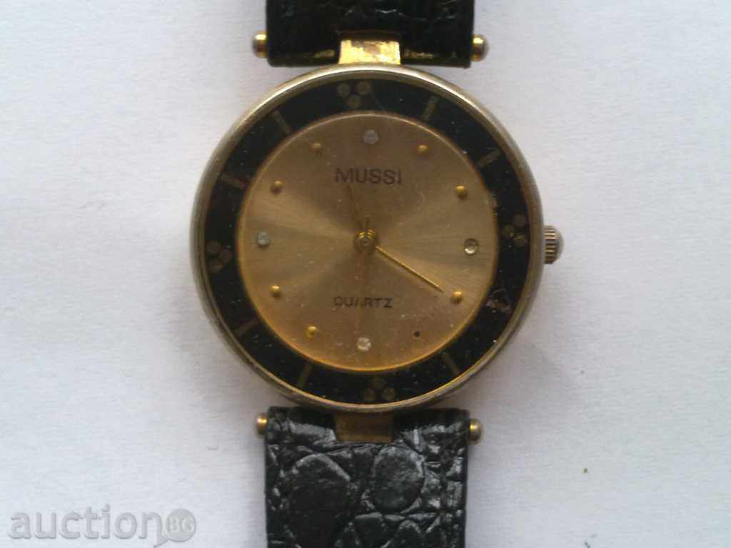 Gold plated Mussi watch