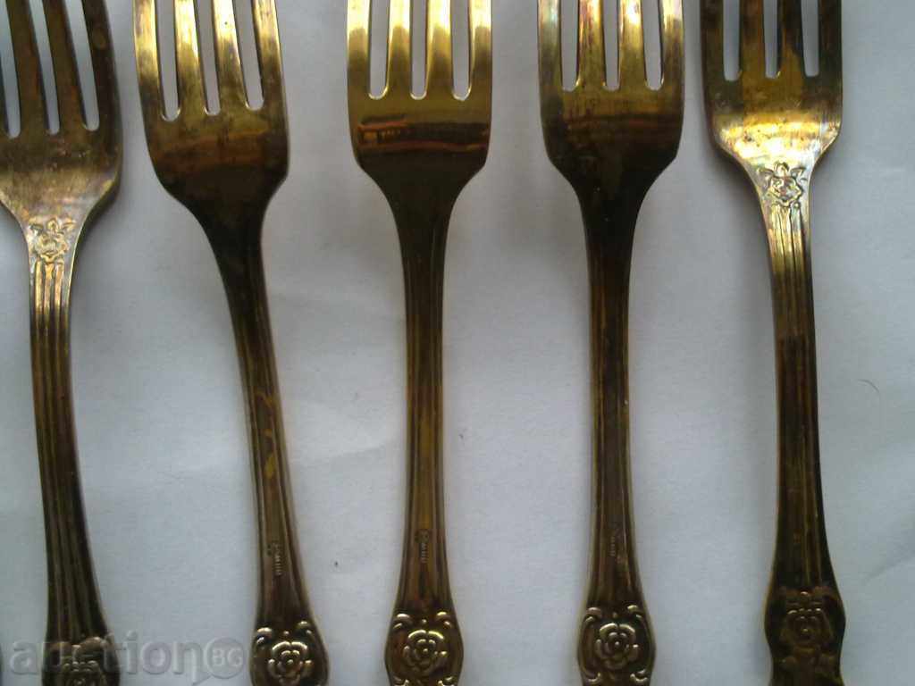 Auction Gold-plated forks Auction Gold-plated forks
