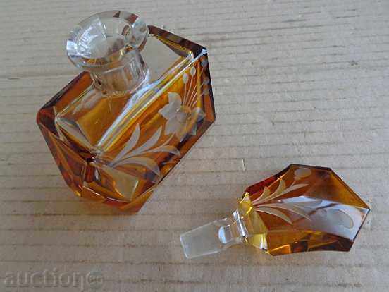 Auction Perfume bottle, vial, bottle, crystal Bohemia early 20th century Auction Perfume bottle, vial, bottle, crystal Bohemia early 20th century