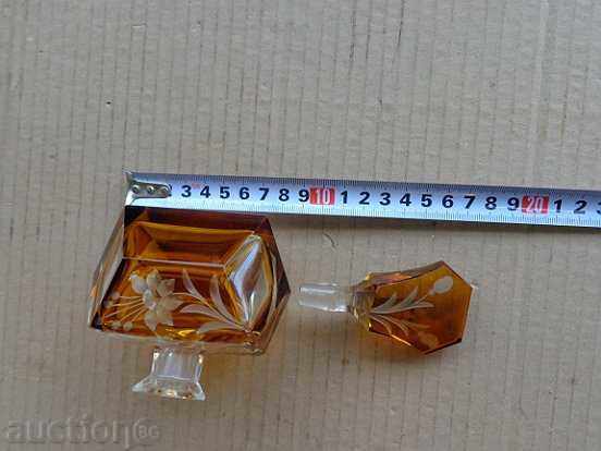 Perfume bottle, vial, bottle, crystal Bohemia early 20th century - 6 Perfume bottle, vial, bottle, crystal Bohemia early 20th century - 6