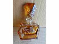 Sticla de parfum sticla, sticla, cristal de Boemia Beg secolului XX