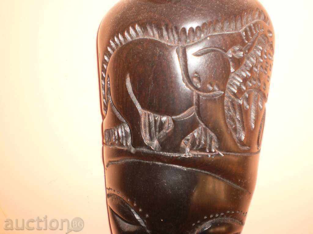 African ebony mask with an Moley elephant with price 81.00 BGN | € 41.41 African ebony mask with an Moley elephant with price 81.00 BGN | € 41.41